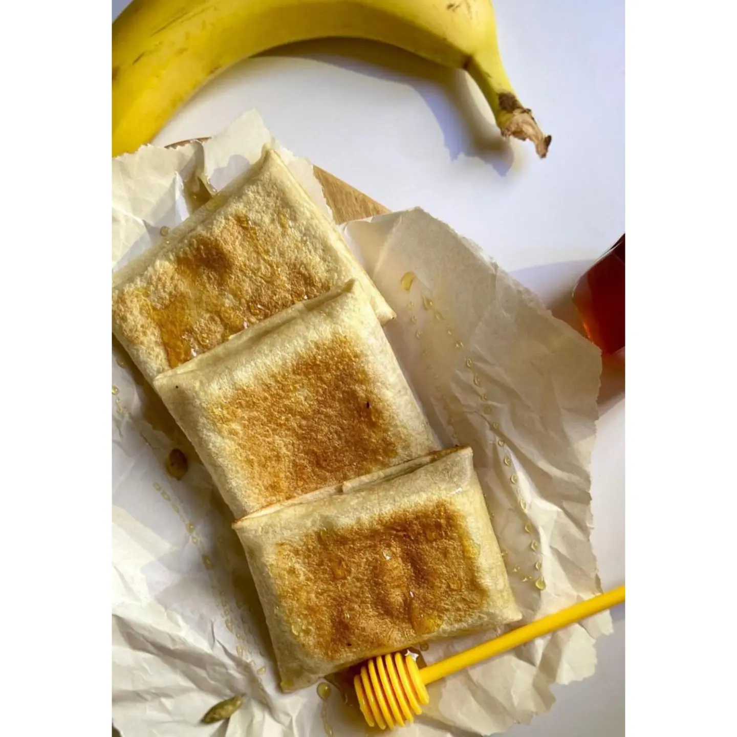 مطبق قشطة مع موز
