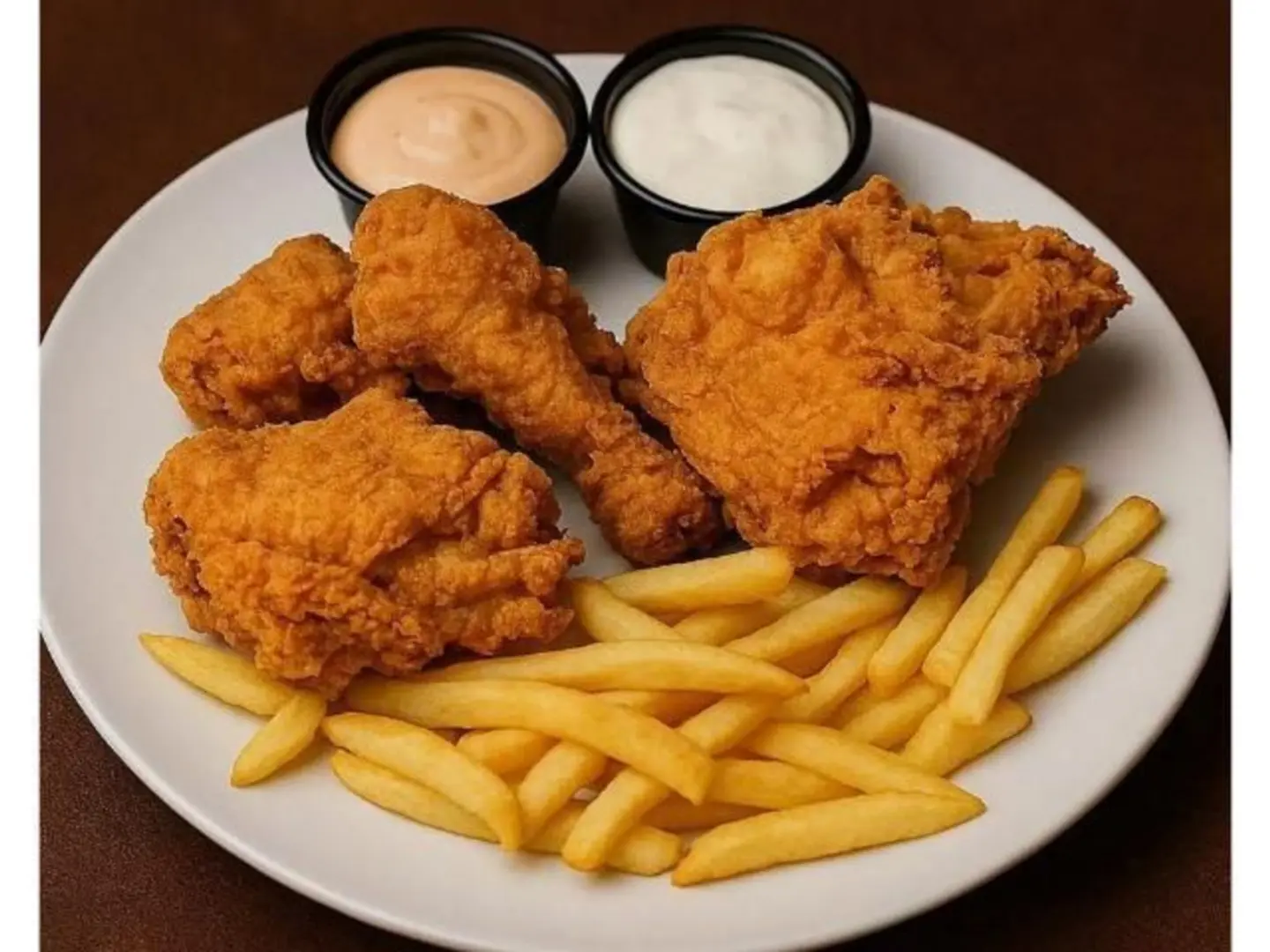 4 Pieces Broasted Chicken And 4 Pieces Strips Meal
