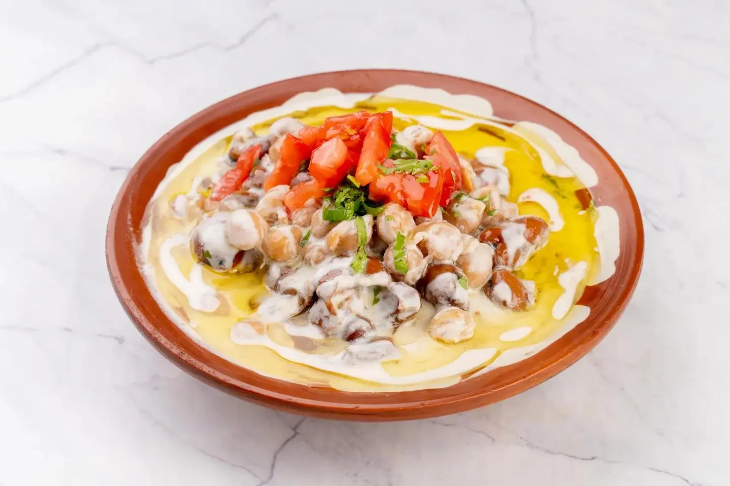 Shami Foul With Tahini Plate