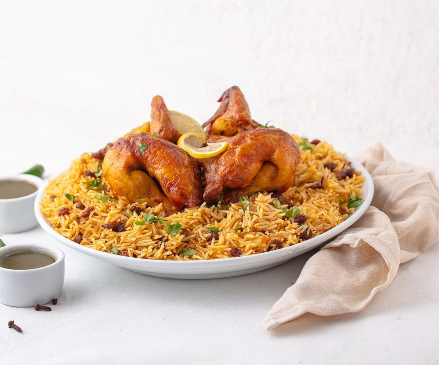 حبة دجاج كاملة شواية مع الأرز