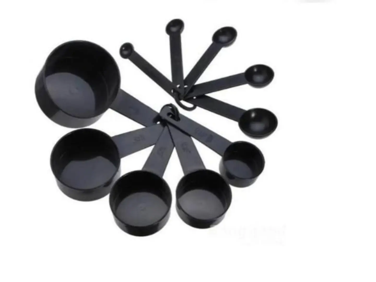 مجموعة أكواب وملاعق قياس بلاستيكية معيارية ١٠ قطع