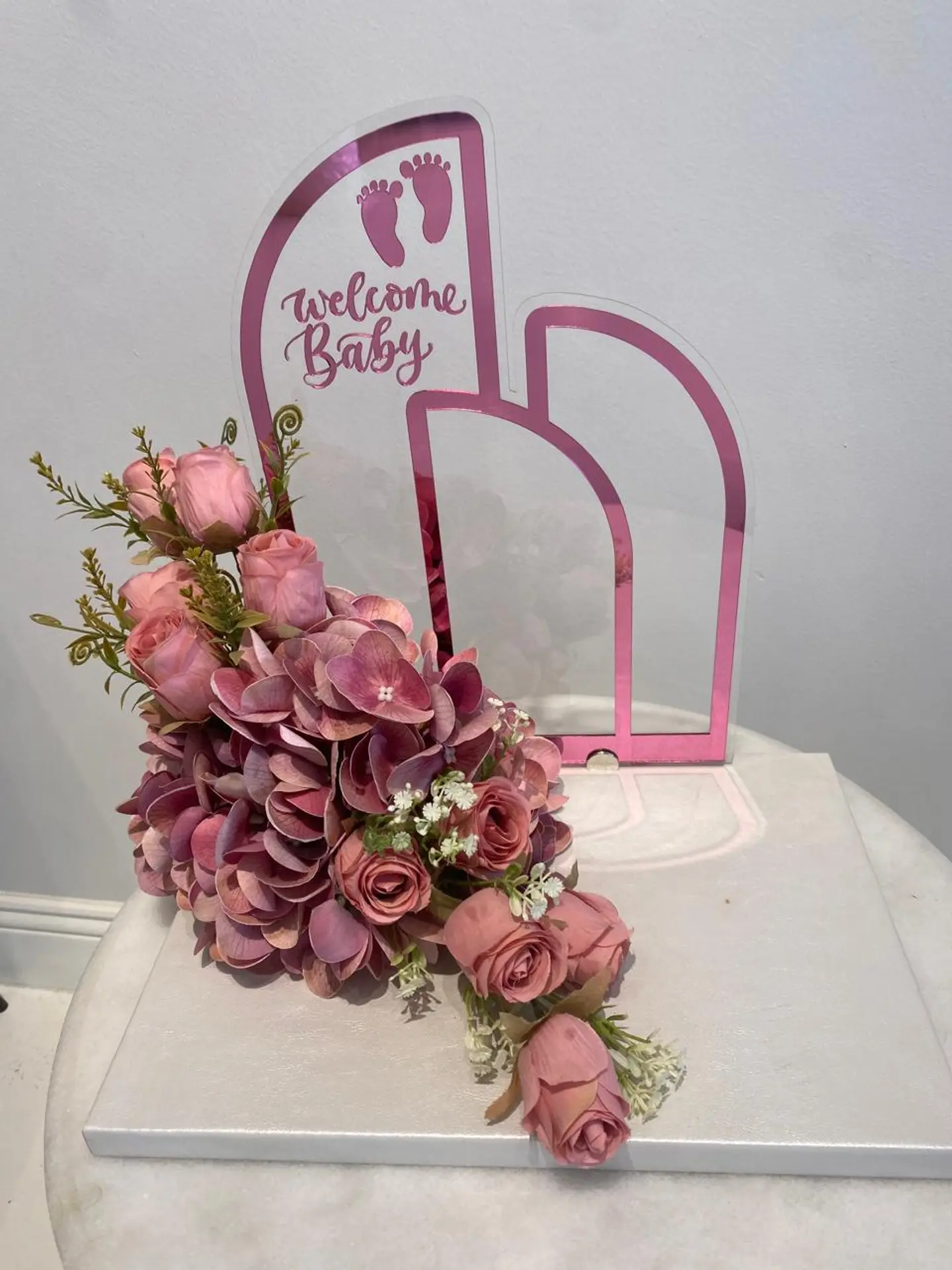 Leather Stand Welcome Baby