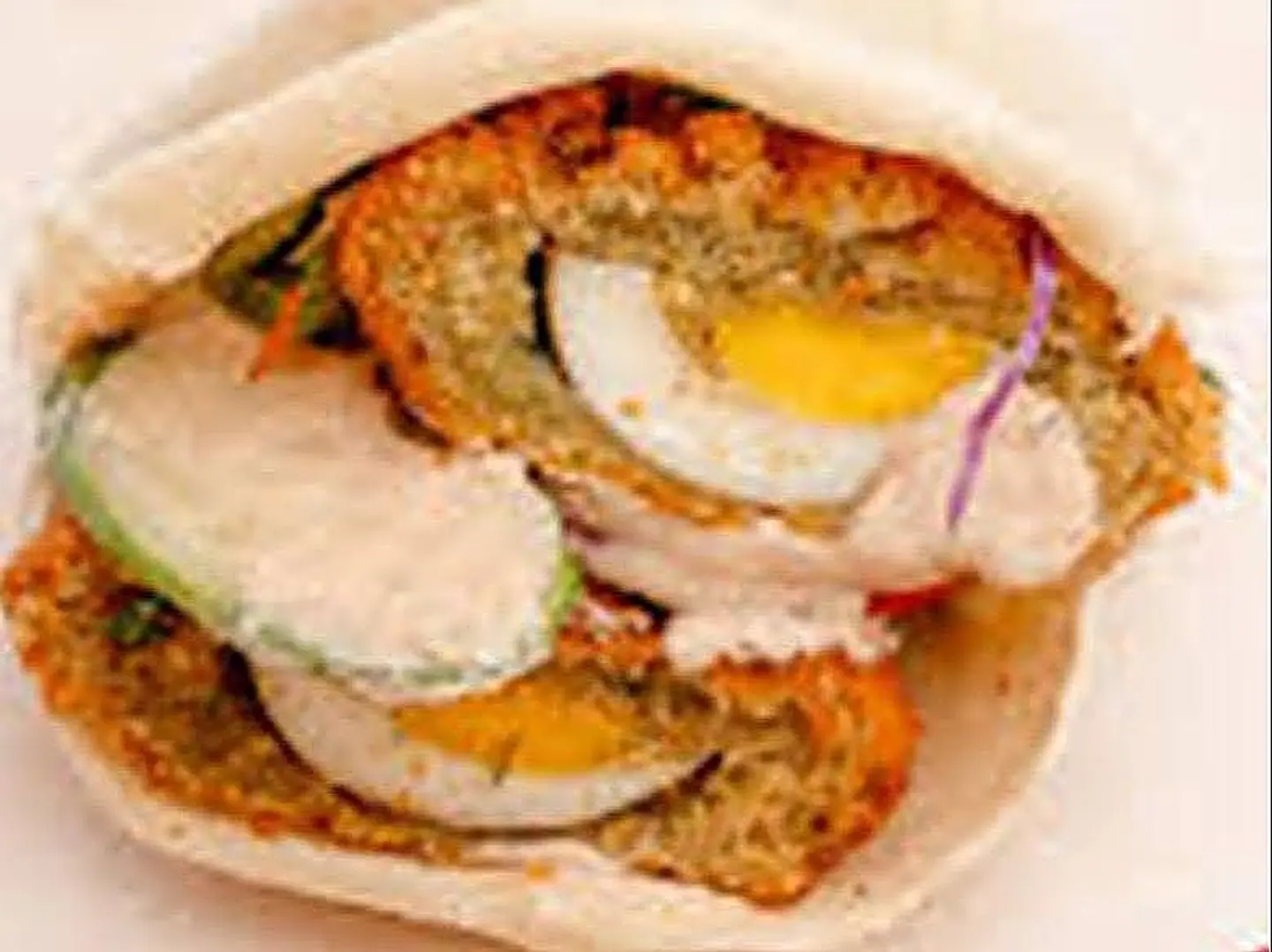 Falafel Sandwich With Chick Eyes
