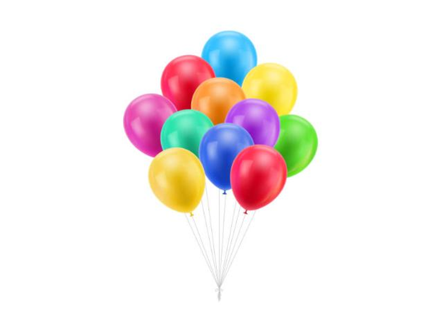 Bouquet Of Orange Helium Balloons