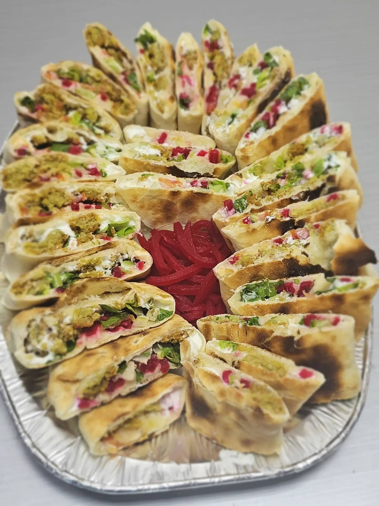 صحن فلافل لبنة