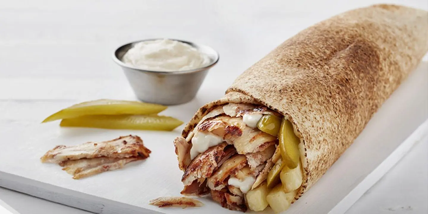Small Flatbread Shawarma