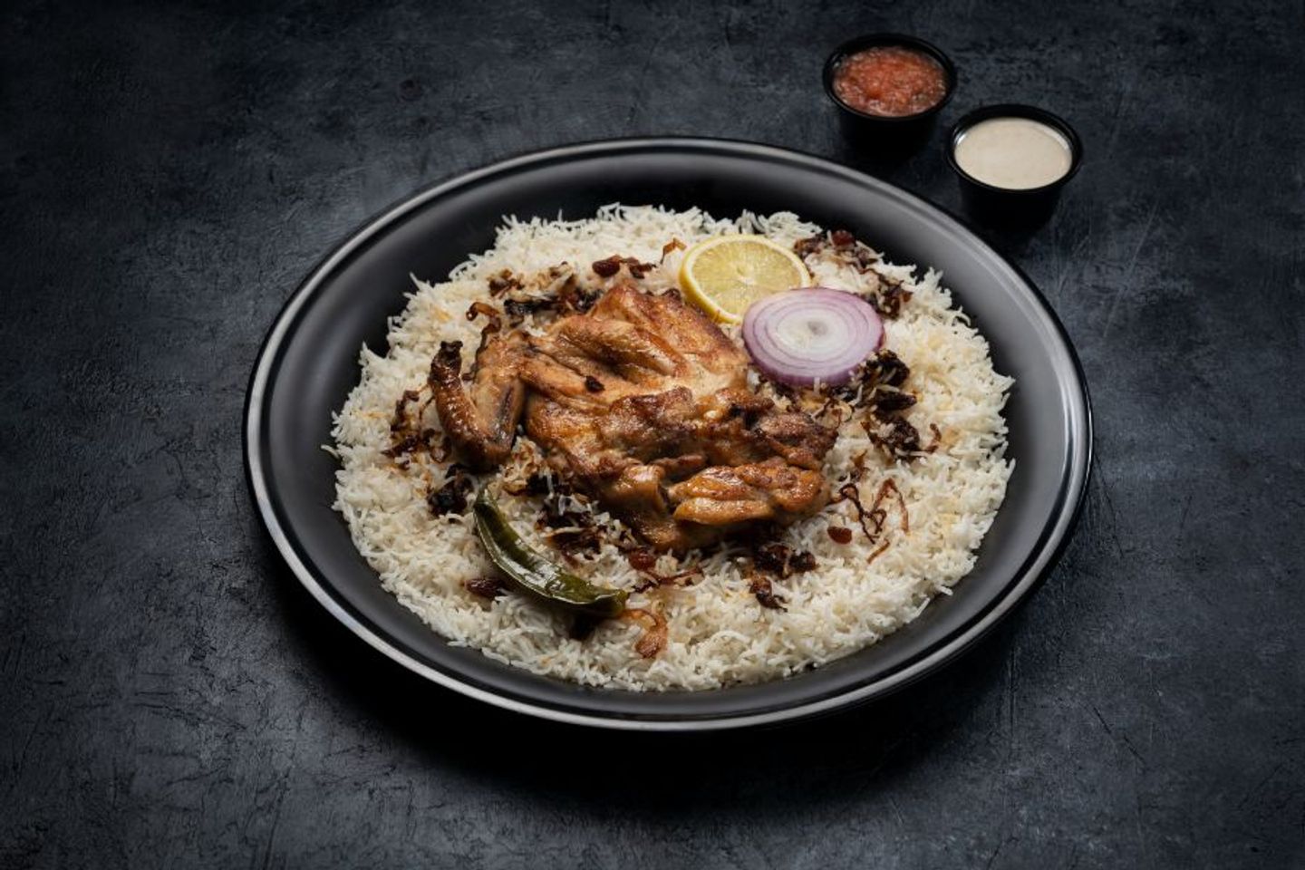 حبة دجاجة مظبي مع أرز بشاور
