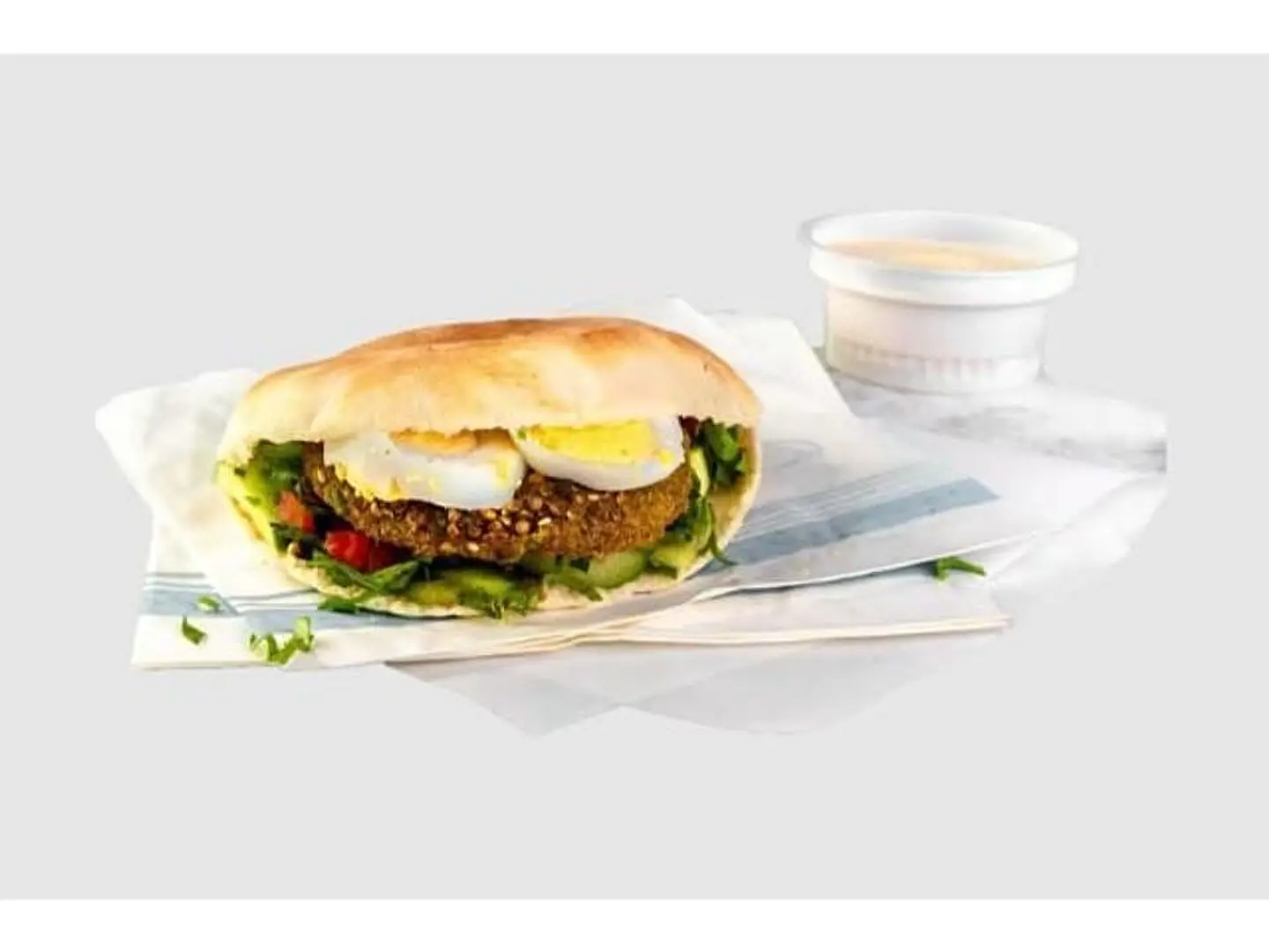 Falafel With Lemon And Safflower Sandwich