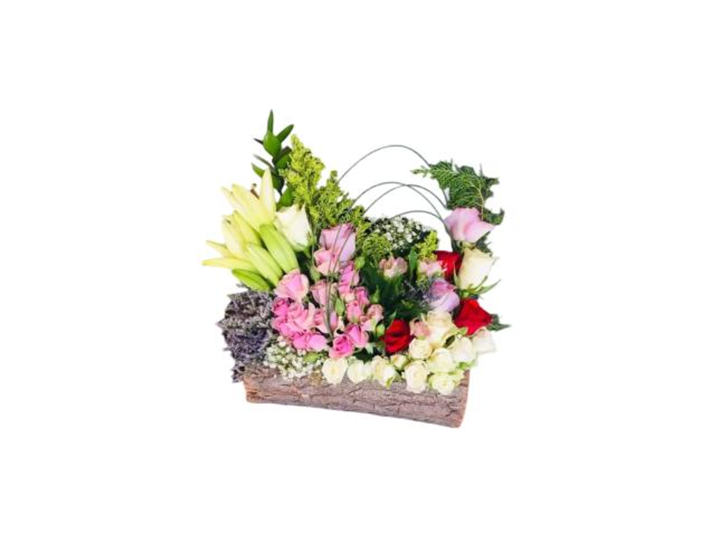 ستاند جزع مع ورد صناعي