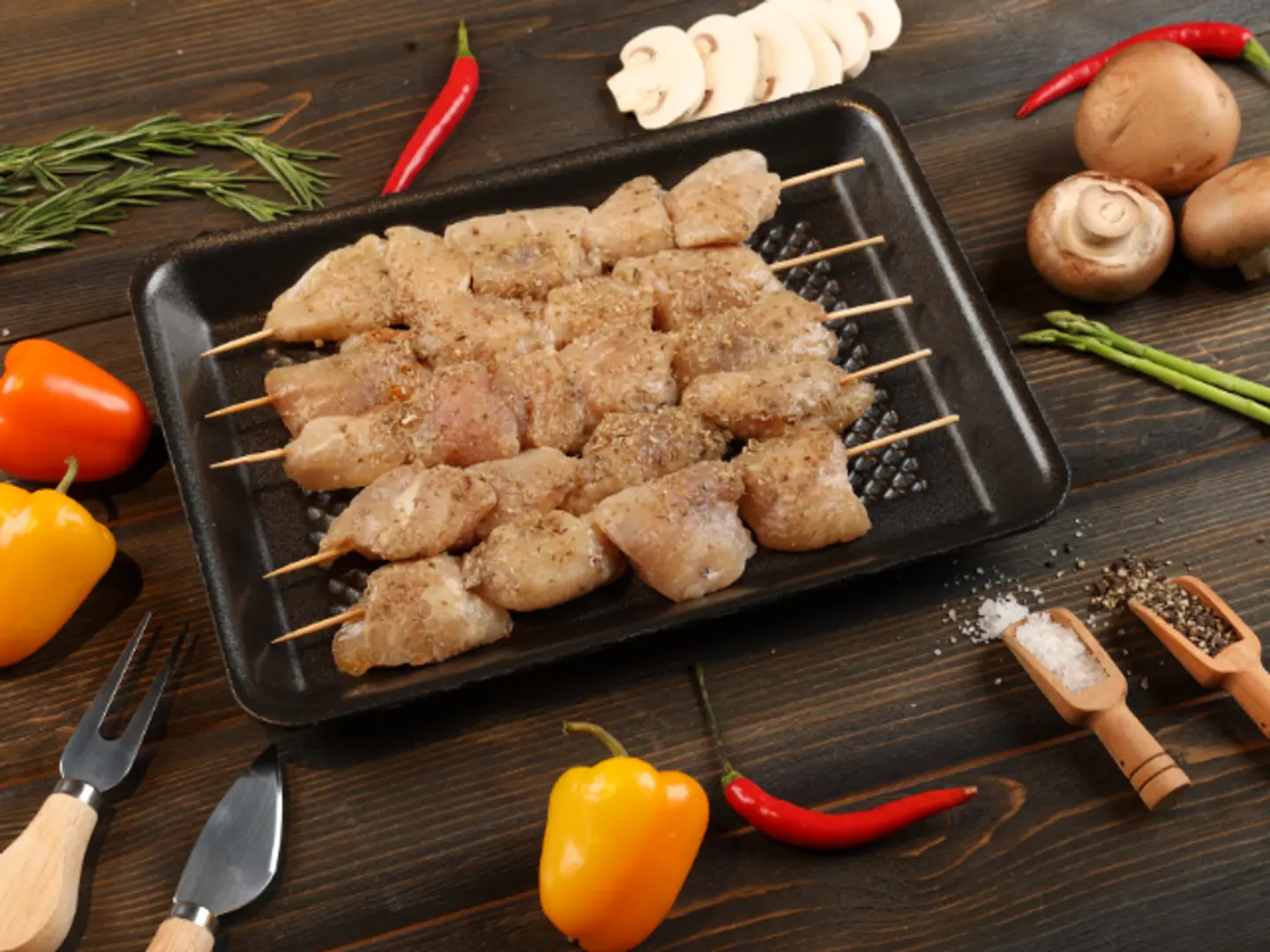 Shish Tawook With Garlic And Thyme