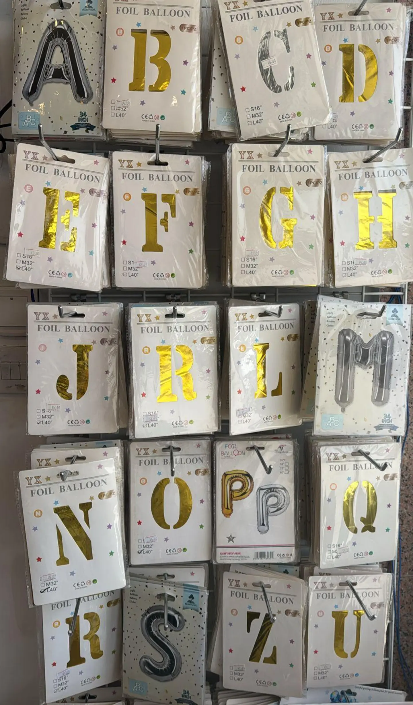 Silver Helium Letters