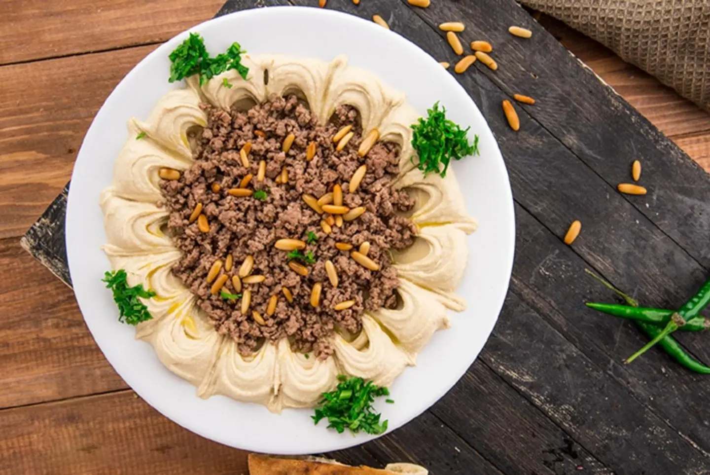 Minced Meat With Hummus