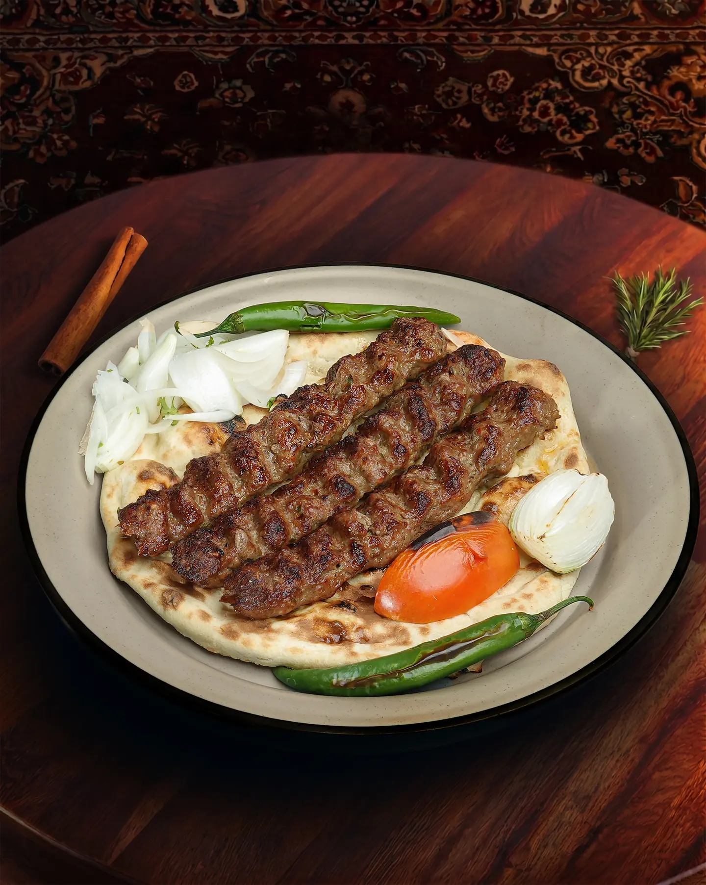 Lamb Kebab With Rice