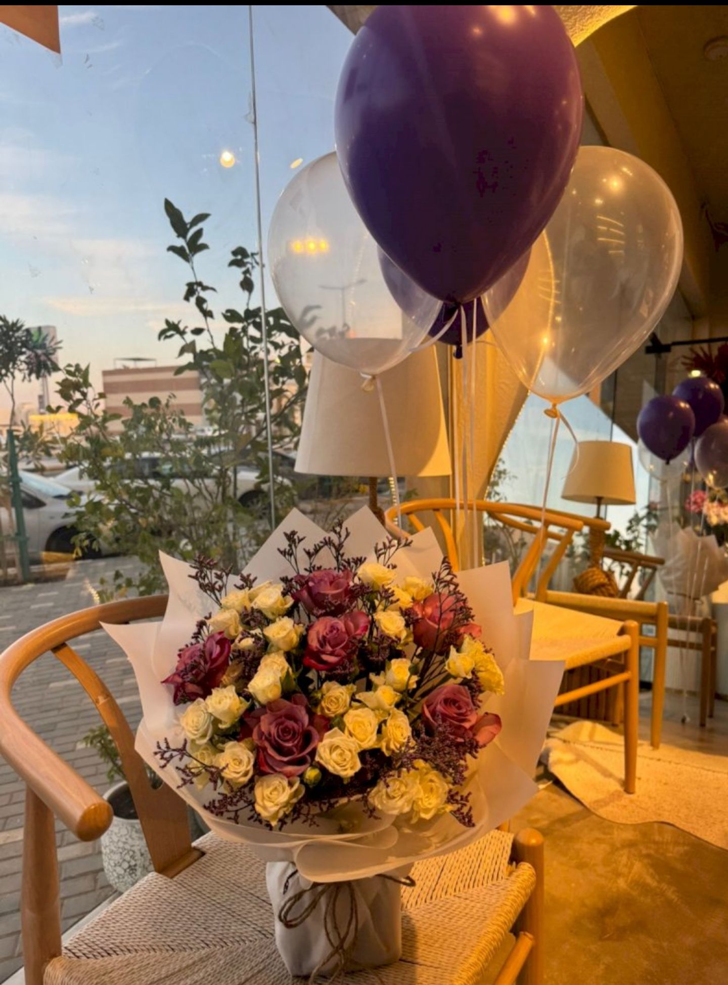 باقة ورد موف جوري وبيبي جوري وبالون