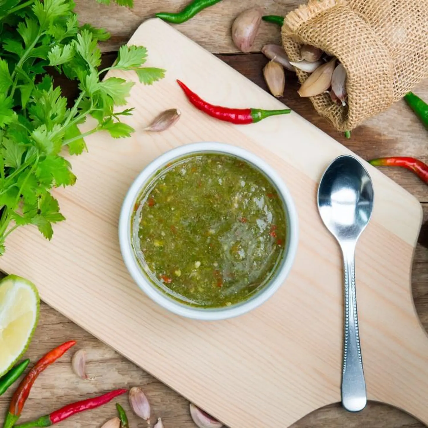 سلطة دقوس خضراء