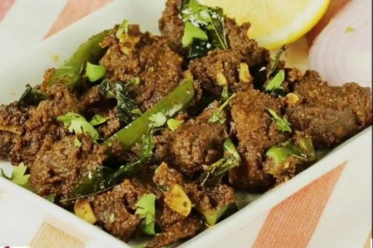 Special Dry Fried Lamb With Paratha