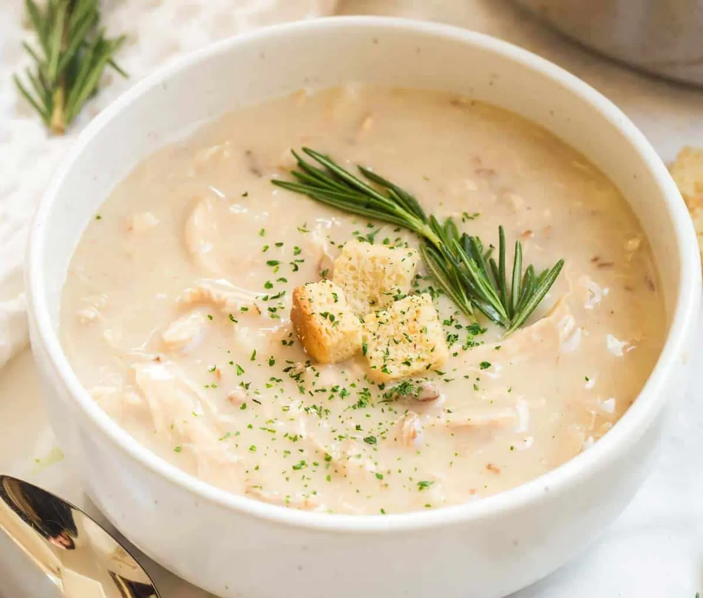 شوربة كريمة الدجاج