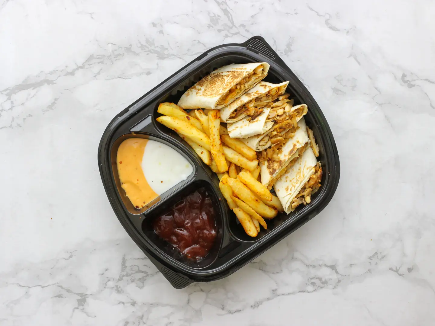 طبق شاورما عربى كبير