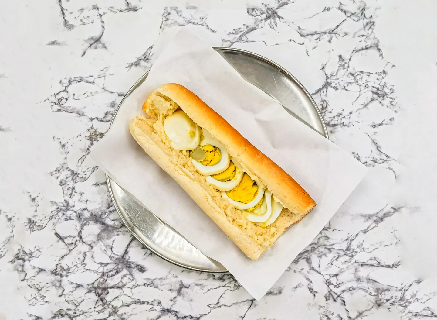 Boiled Eggs Sandwich