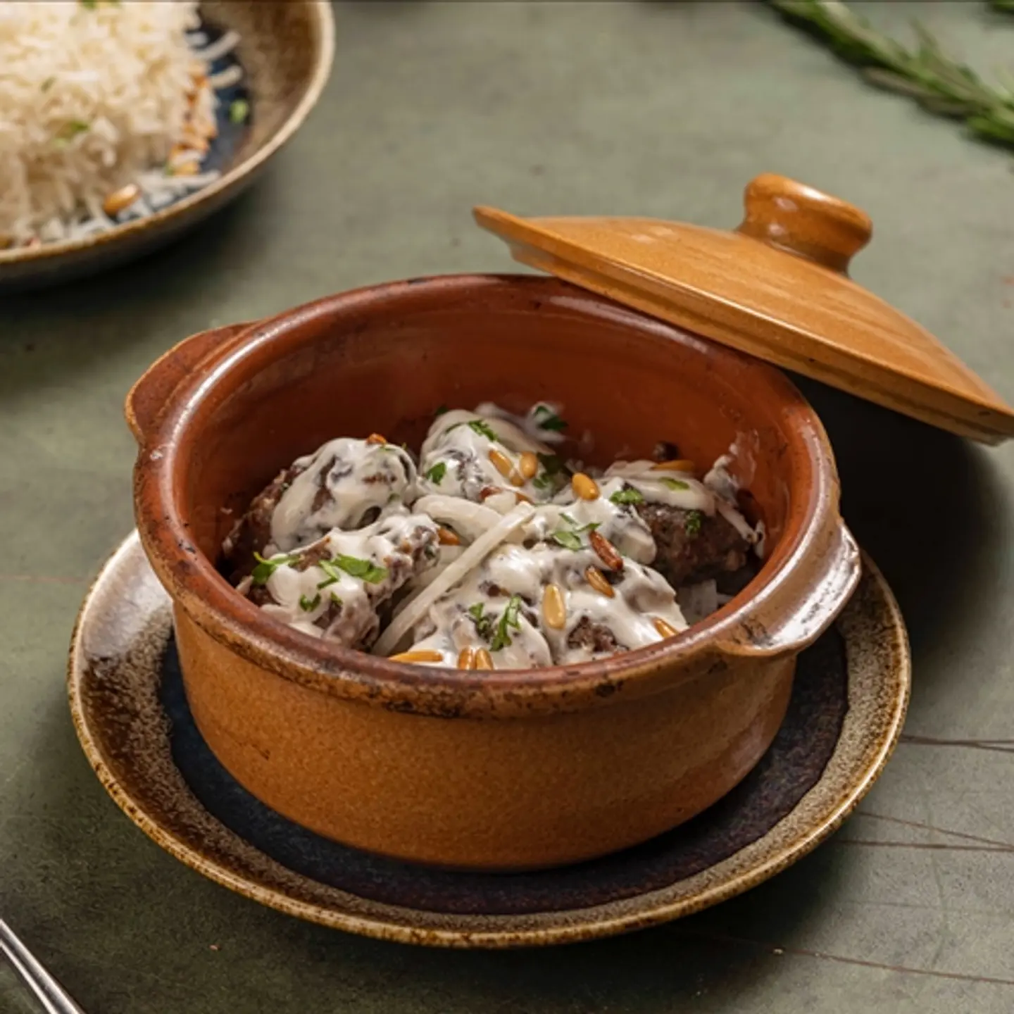 Kofta With Tahinah Tagine