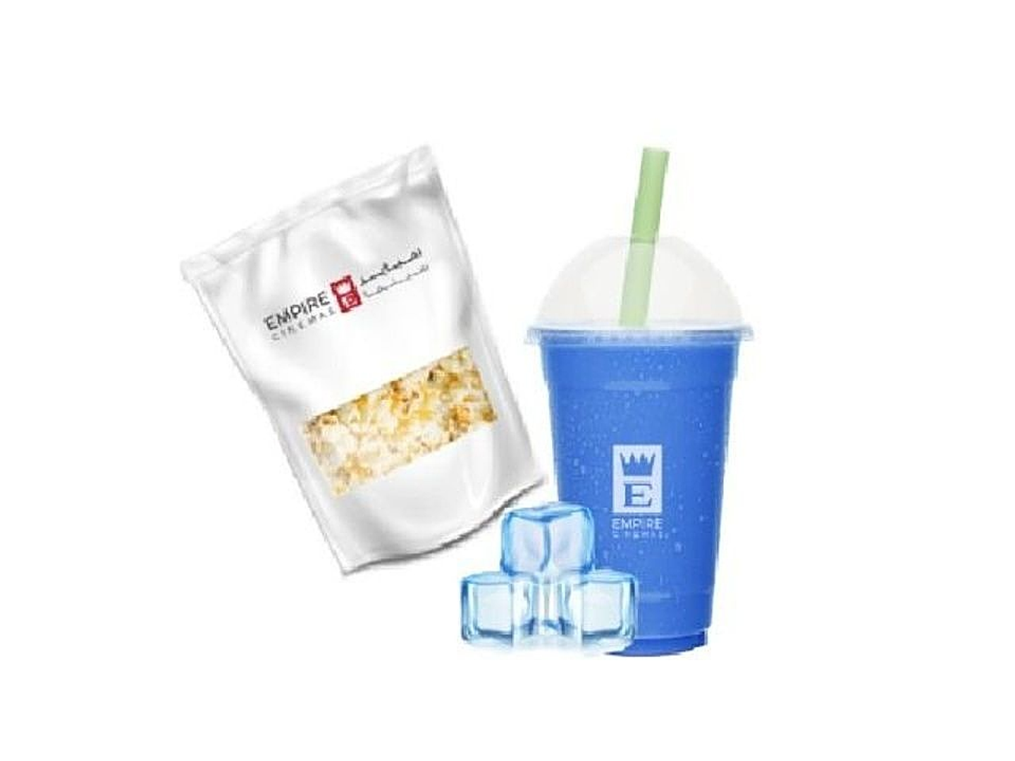 Fruit Slush With Popcorn
