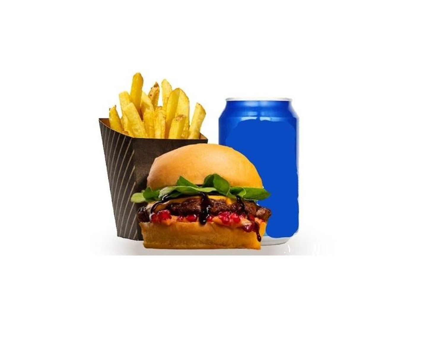 برجر لحم كرنفال مع بطاطس