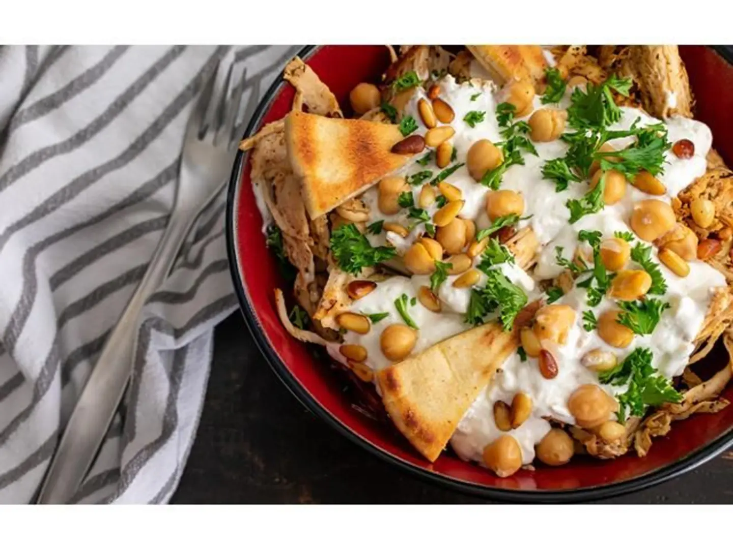 Hummus Fatteh With Chicken