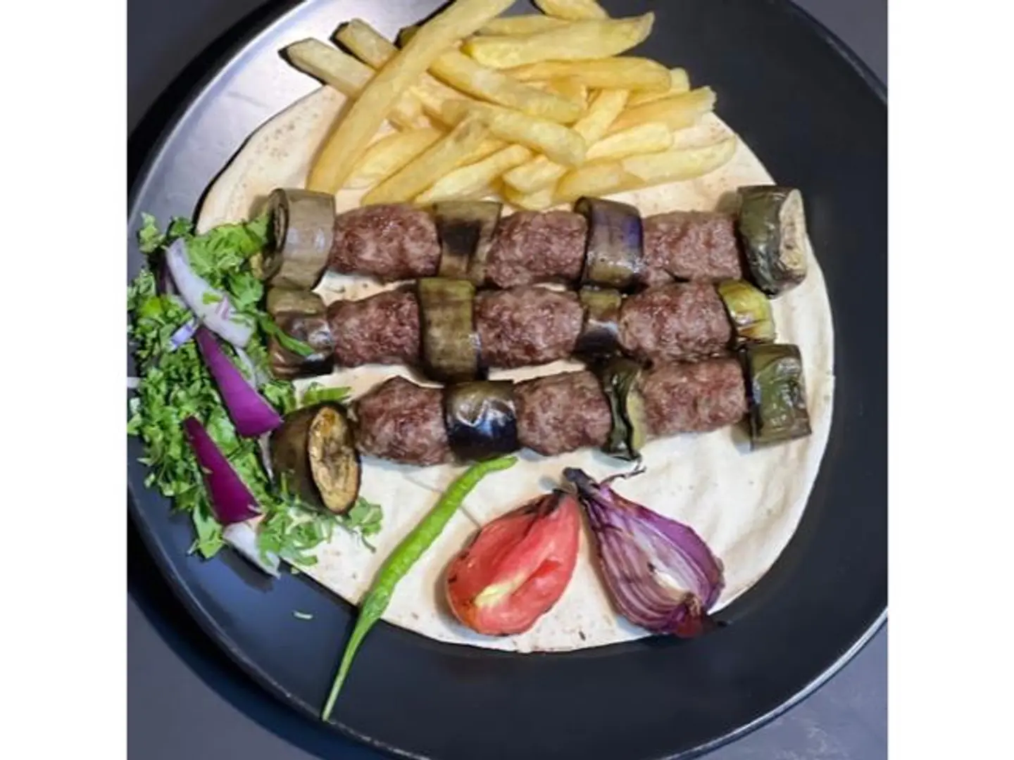 Meat Eggplant Kebab