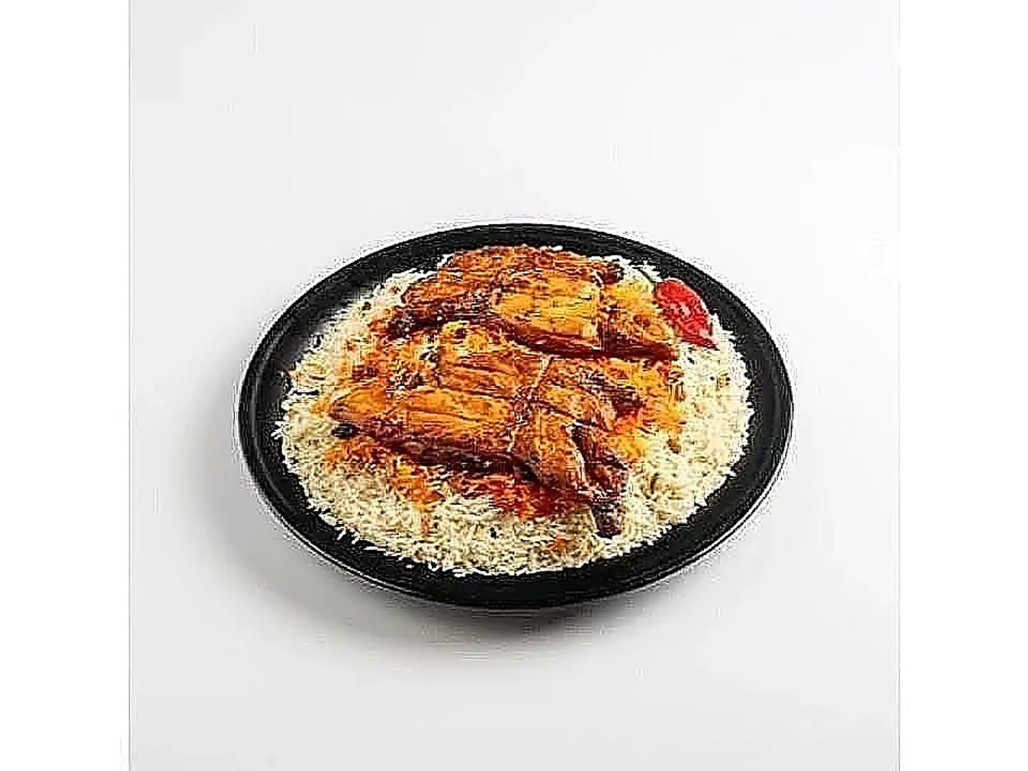 Whole Charcoal Grilled Chicken With Rice