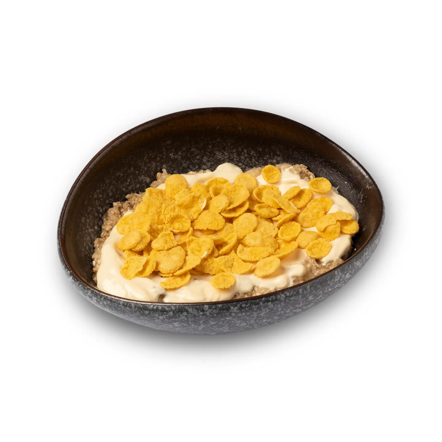 معصوب الشوفان بالقشطه و الكونفلكس