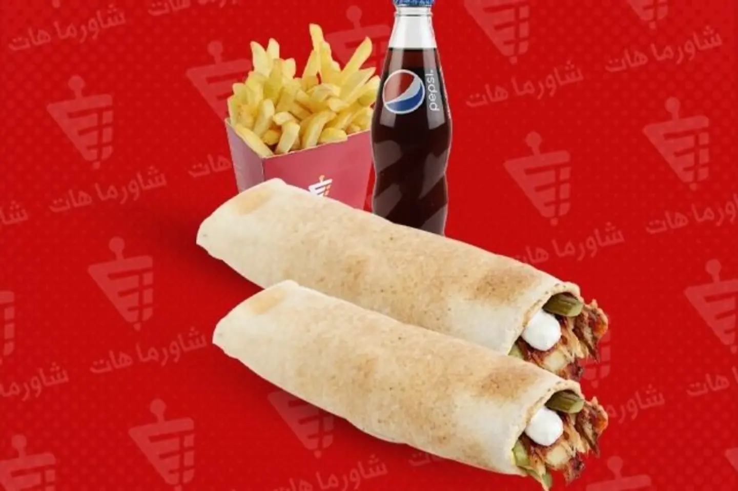 وجبة شاورما عادي