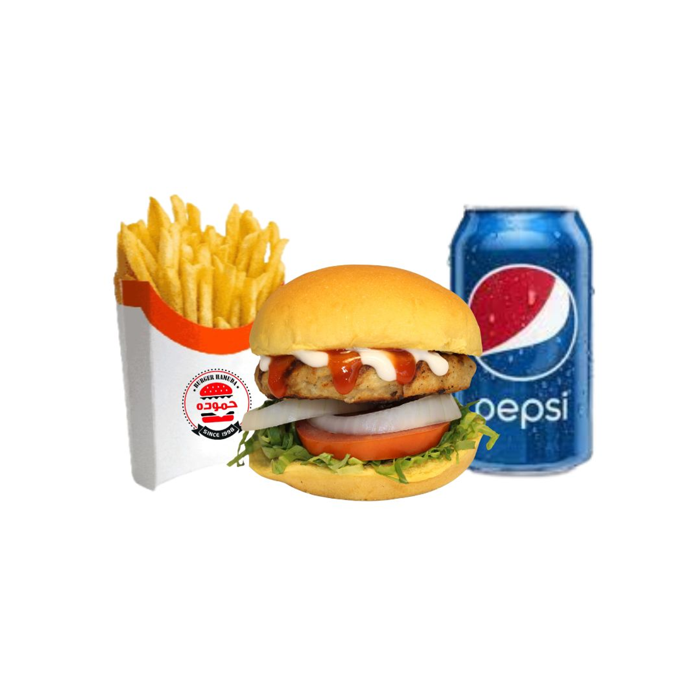 وجبة برجر دجاج