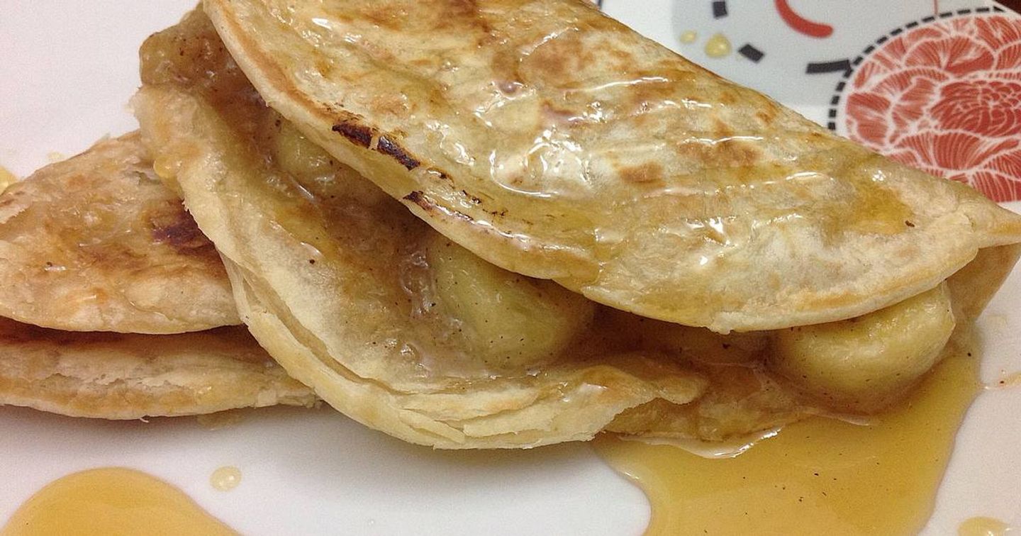 فطائر موز مع العسل