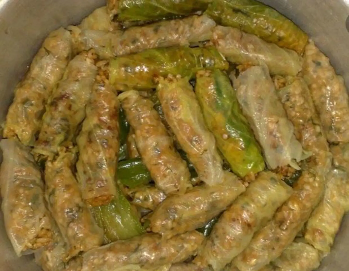 صينية  ملفوف محشي وسط