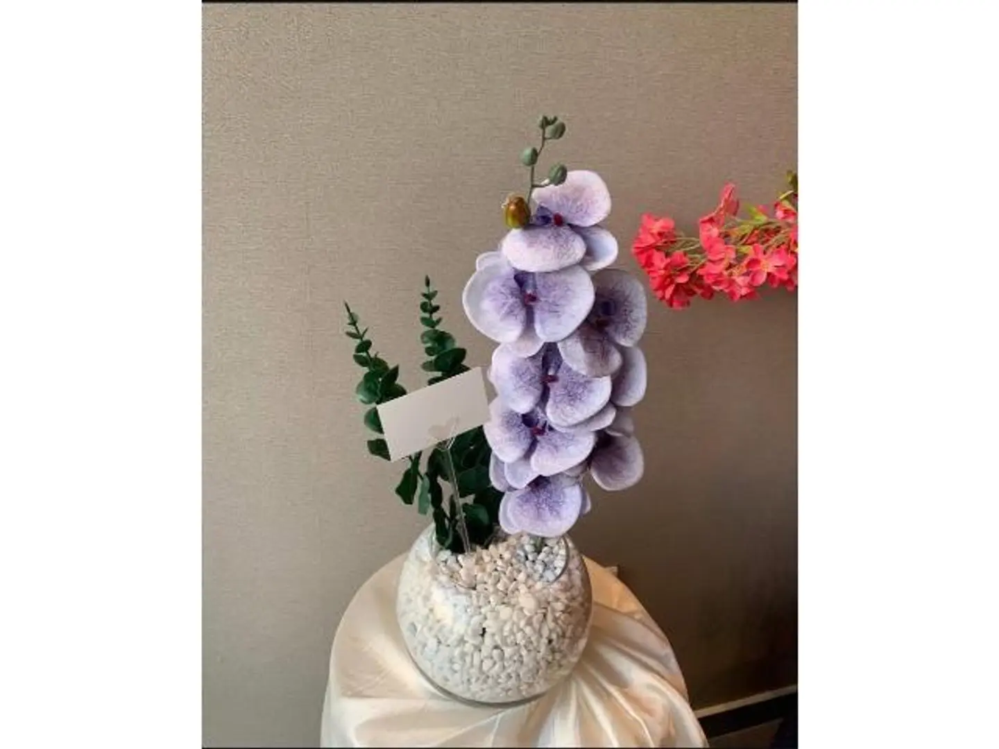 Artificial Orchid Vase