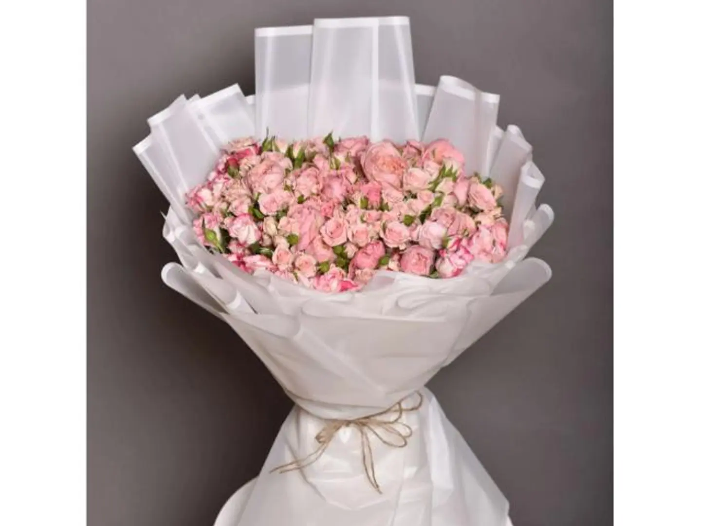 Baby Rose Double Color Bouquet With Artificial Flowers