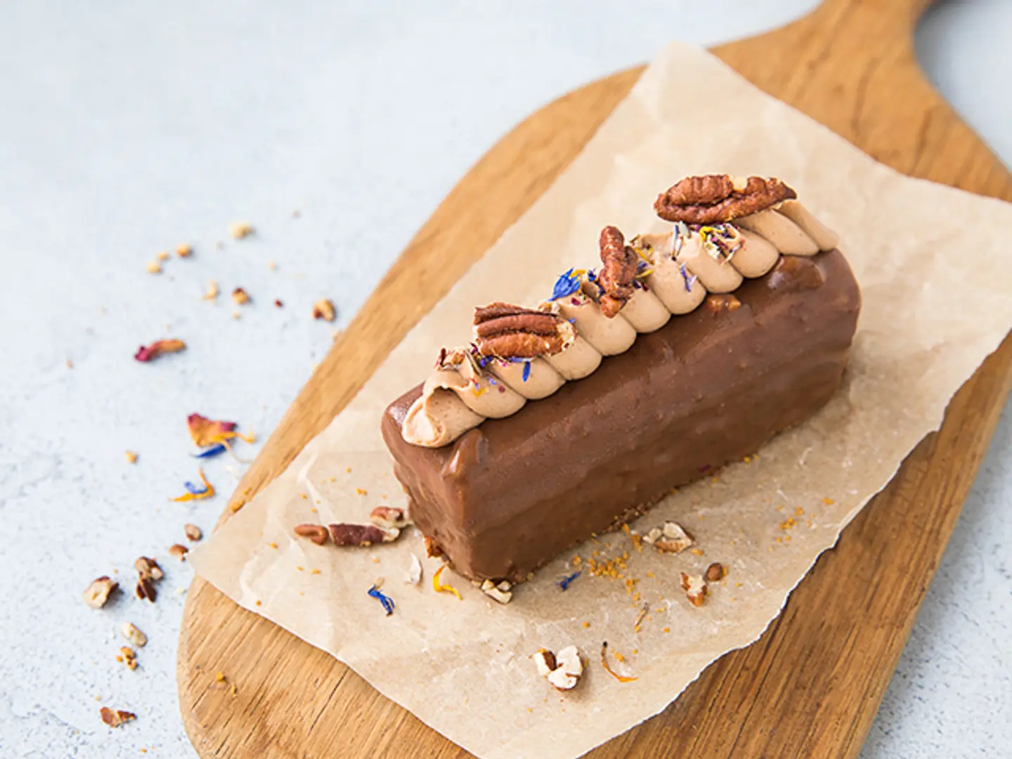 Valrhona Chocolate Pecan And Caramel Wheat Free Bar