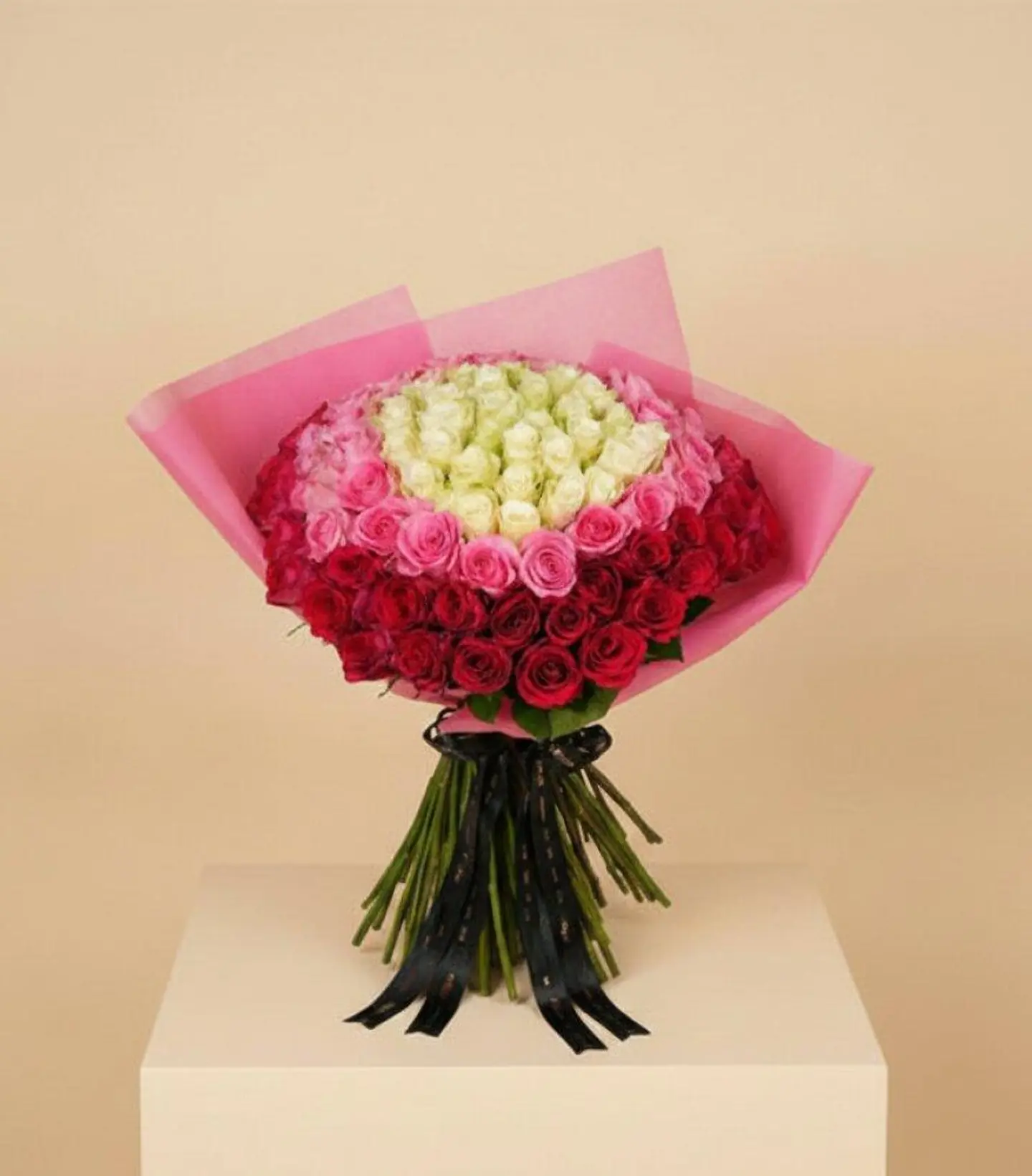 Our Orbit Gradient Bouquet (100 Roses)