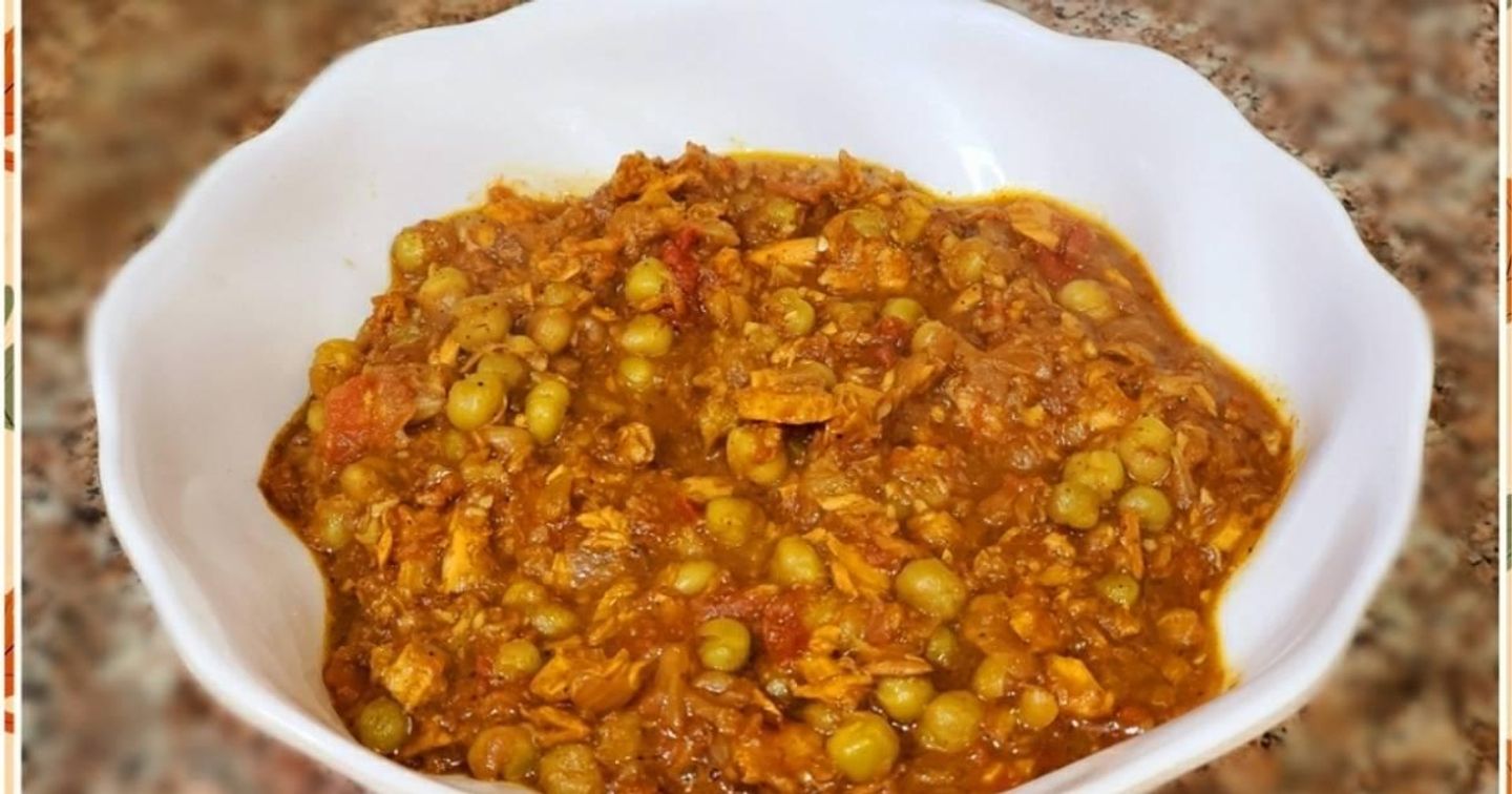 صحن بازلاء تونة