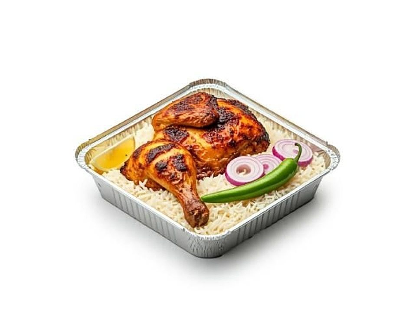 نص حبة دجاج في الفرن