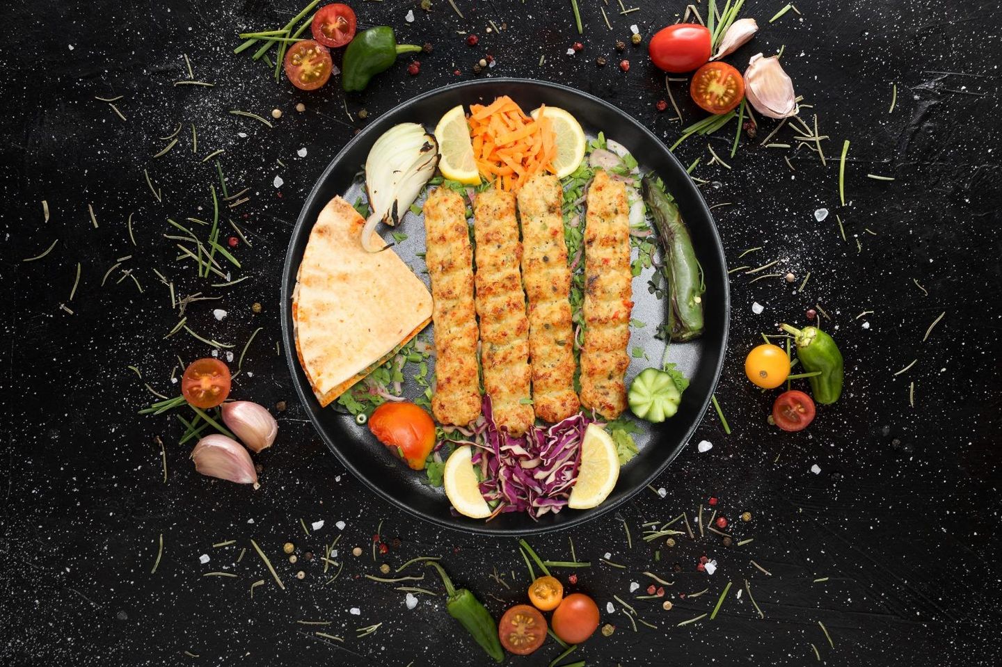 Chicken Kabab For One Person
