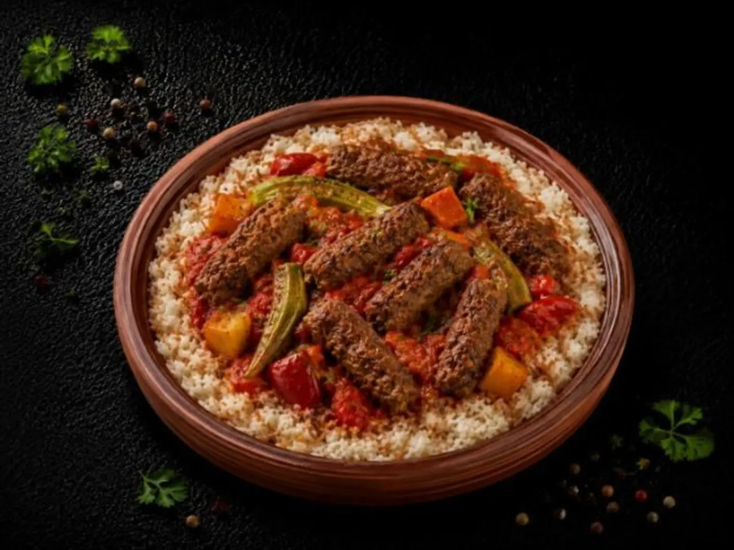 Egyptian Rice Kofta Casserole