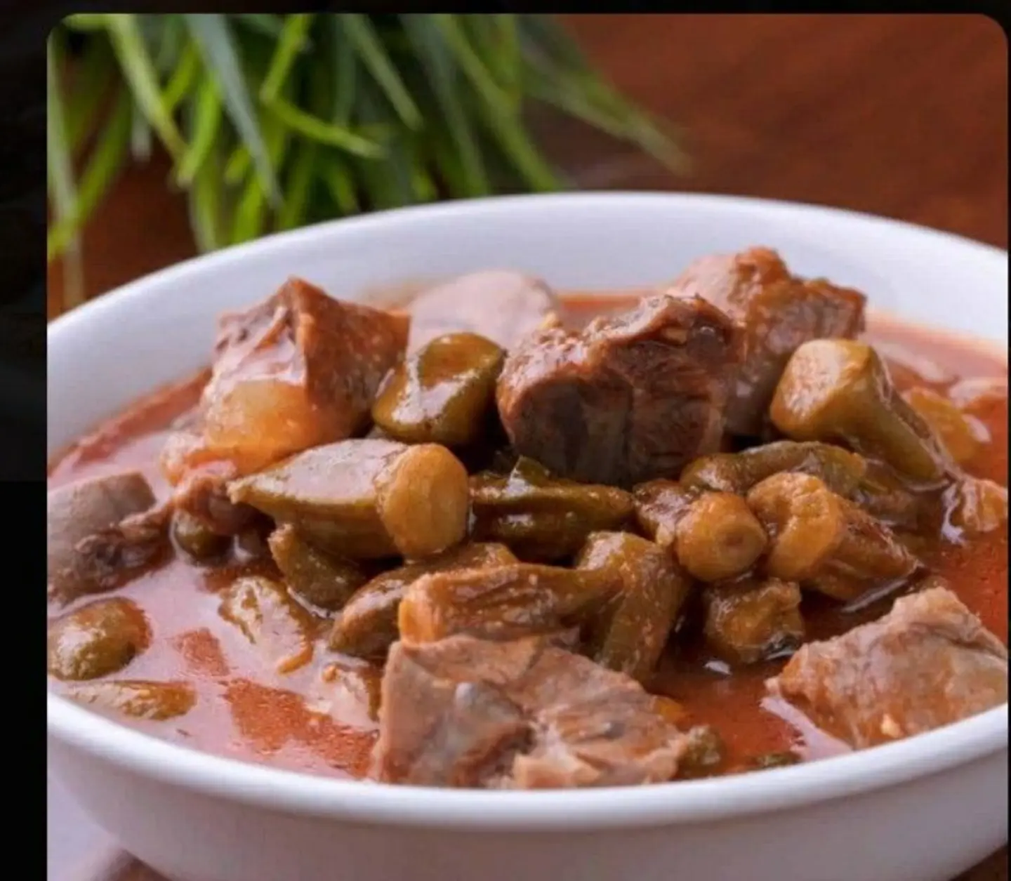 بامية باللحم