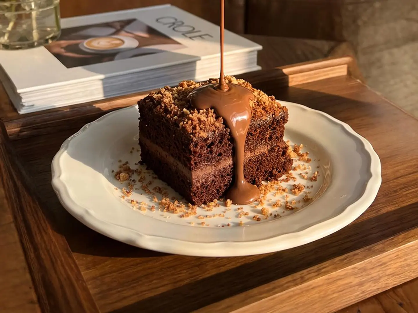 Crunchy Chocolate Cake