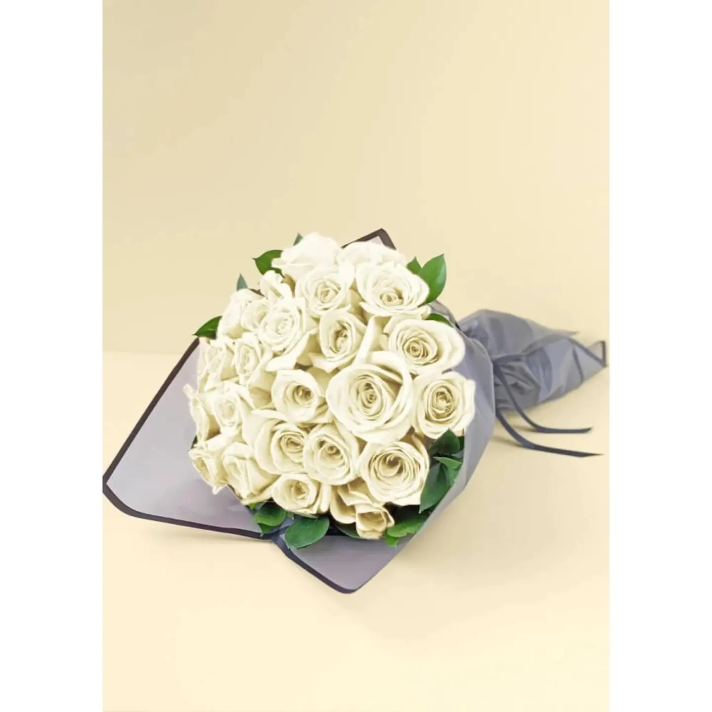 White Bouquet With Natural White Flowers