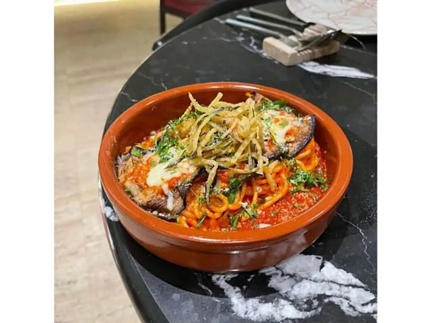 Grilled Eggplant Spaghetti