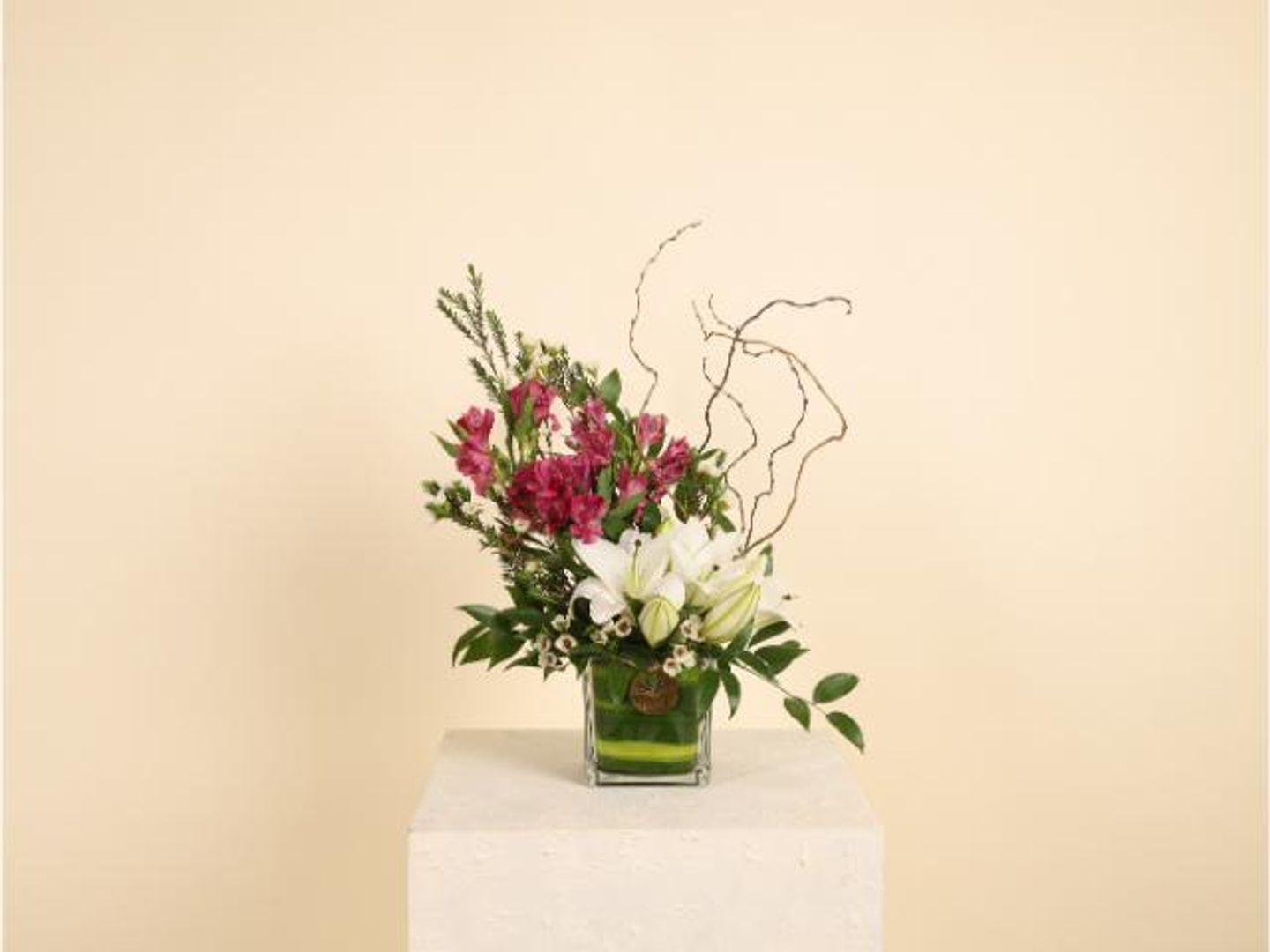 Lily Vase And Alstroemeria