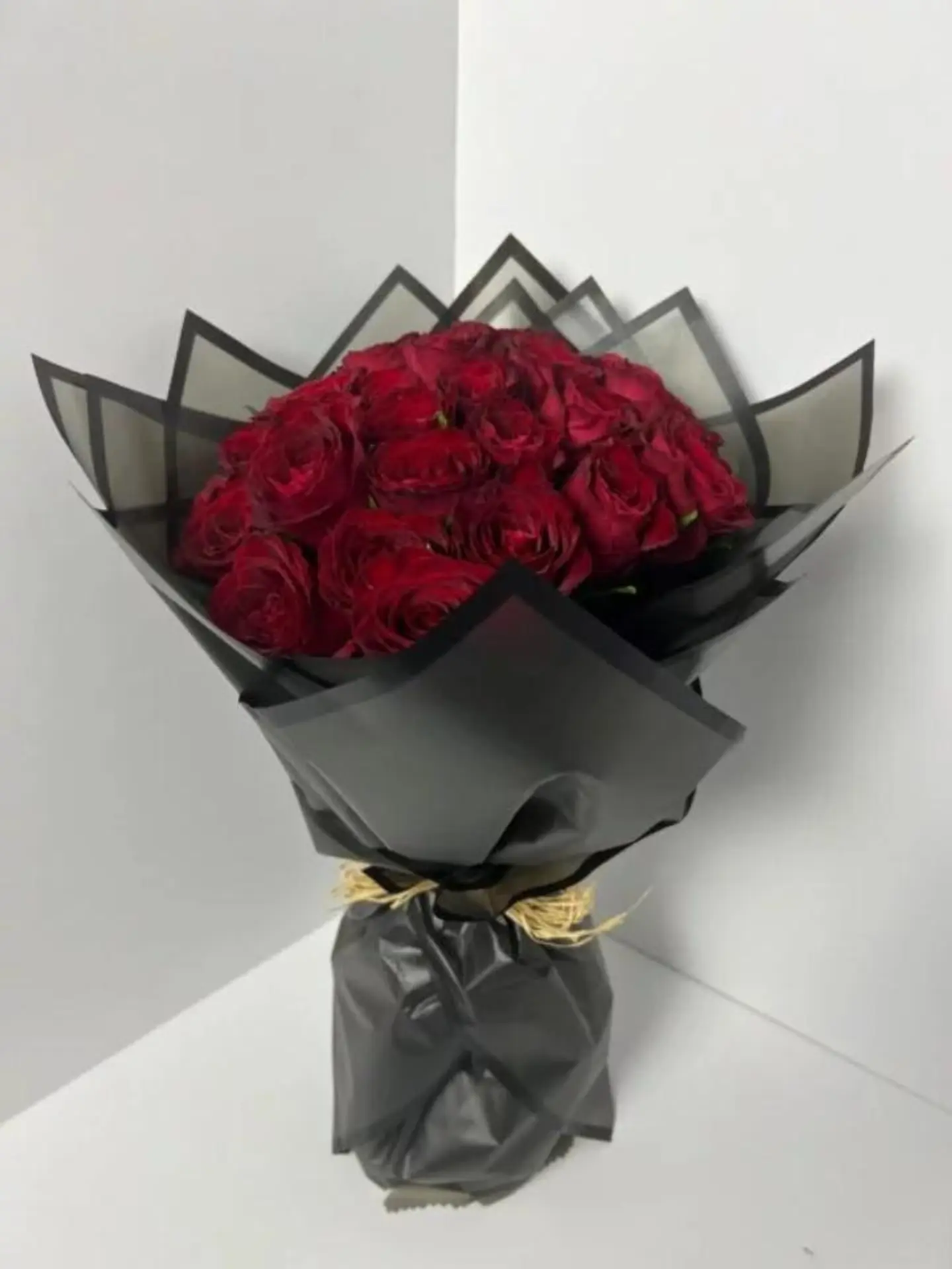 Hand Bouquet Of 35 Red Roses