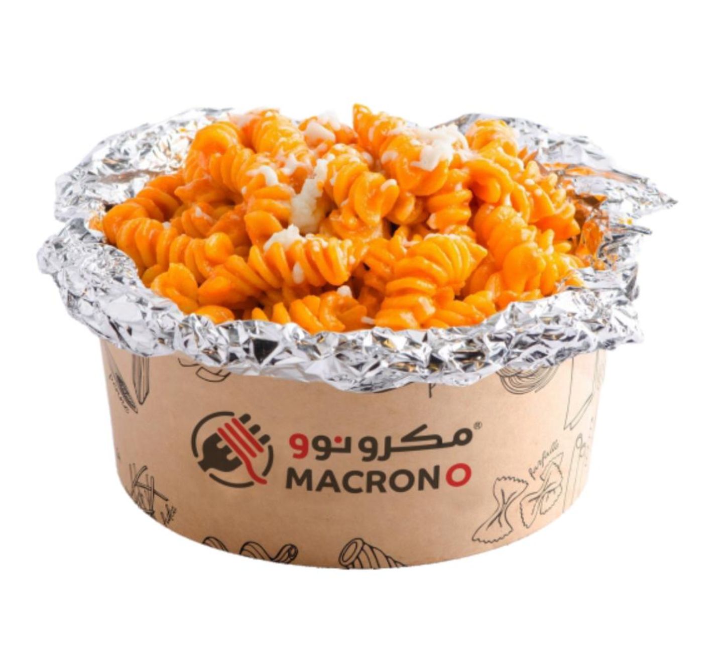 باستا القصدير بالدجاج