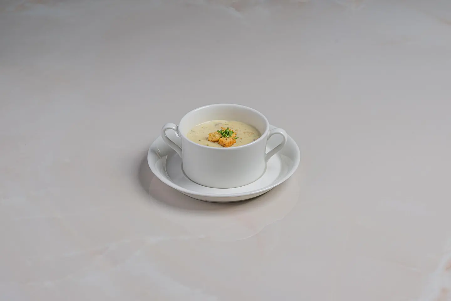 شوربة دجاج بالكريمة